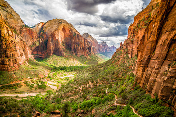 landscape from zion national park utah