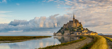 Panoramic View At Morning Mont Saint-Michel