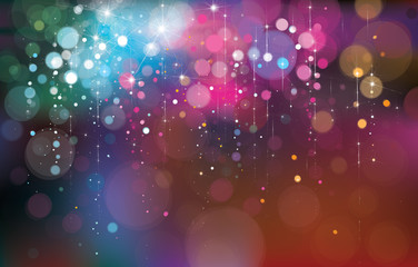 Wall Mural - vector colorful lights background.