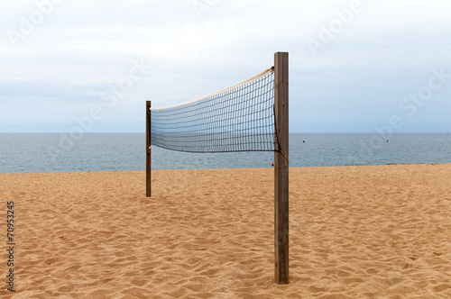 Naklejka samoprzylepna Siatkówka plażowa.