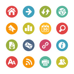 Wall Mural - surf the net icons -- fresh colors series