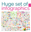 Huge mega set of infographic templates