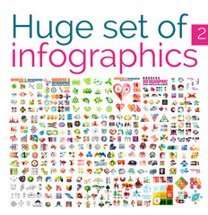 Wall Mural - Huge mega set of infographic templates