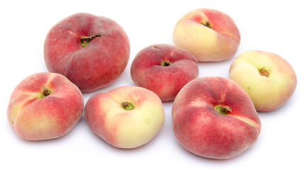 Wall Mural - Flat peach fruits