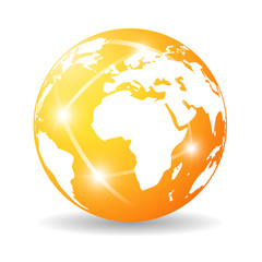 Wall Mural - earth globe icon