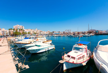 Wall Mural - Aguilas port marina village Murcia in Spain