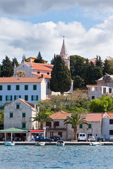 Canvas Print - Rogoznica, Croatia view from the sea