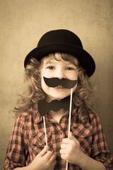 Poster - Funny hipster kid