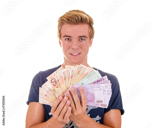 Teenager mit viel Geld – kaufen Sie dieses Foto und finden Sie ähnliche ...