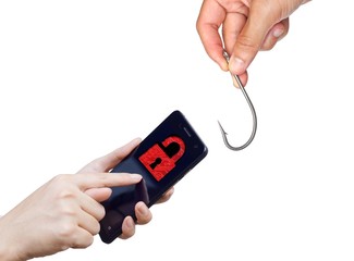 Wall Mural - smartphone phishing