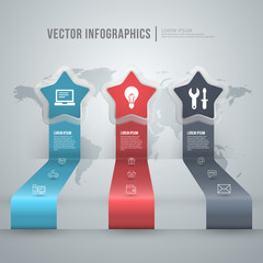 Wall Mural - Vector abstract infographic design. Workflow layout template