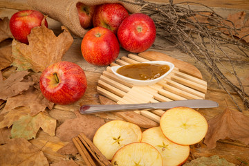 Wall Mural - Apples and marmalade