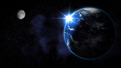 abstract earth from space