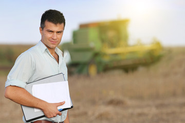 Wall Mural - Soybean harvest