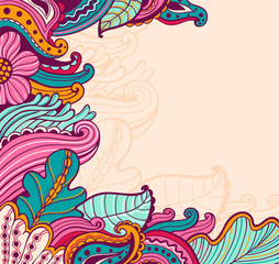 Poster - Abstract floral  background