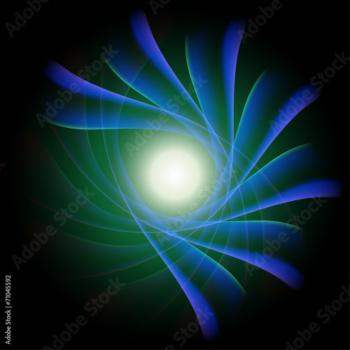 Obraz na płótnie canvas dwuczęściowy "dyptyk" Abstrakcyjna tła tętniącego życiem spirala niebieski spiralna