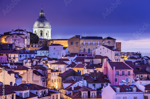 Zdjęcie XXL Lizbona, Portugalia Skyline w Alfama