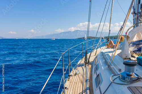 Board z aluminiowym obramowaniem Jacht żaglowy w lefkada grecja