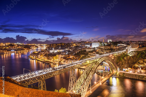 Naklejka samoprzylepna Porto, portugalia na mostie dom luis
