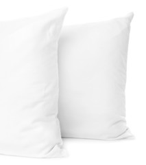 White pillows isolated on white