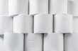 © BOOM - Stack of white tissue paper rolls.