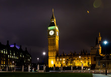 Big Ben At Night London Uk