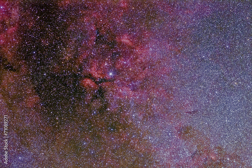 Photographie Swan Nebulae Complex, IC1805, Sadr