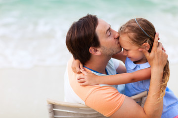 Wall Mural - Father and daughter