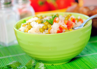 Wall Mural - Bowl with risotto