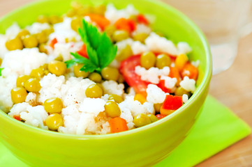 Wall Mural - Risotto with vegetable