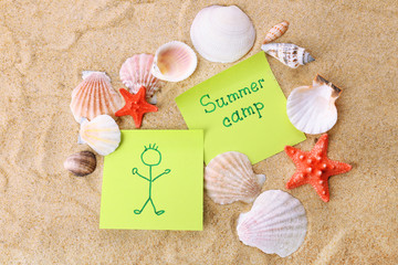 Wall Mural - summer camp concept
