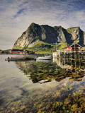 Fototapeta Pomosty - Norwegia ,  Sakrisoy, mały port