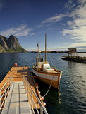 Fototapeta Pomosty - Norwegia ,  Sakrisoy, krajobraz morski