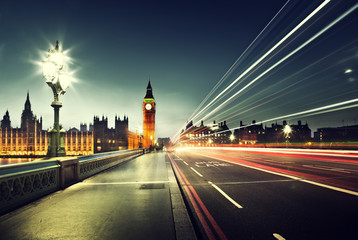Fototapete - Big Ben from Westminster Bridge, London