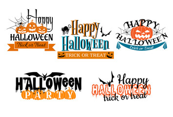 Halloween scary banners