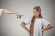 Child parent confrontation. teenager arguing with parent 