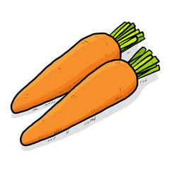 Wall Mural - two carrots