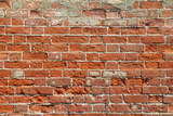 Fototapeta Sypialnia - Old brick wall with red bricks