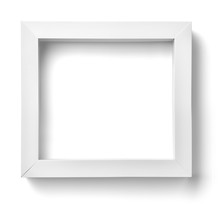 White Frame Wood Background Image