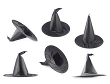 Black Pointed Cone Shaped Hat