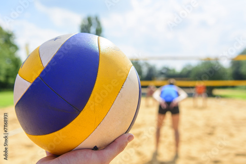 Naklejka samoprzylepna Siatkówka plażowa Trendsport