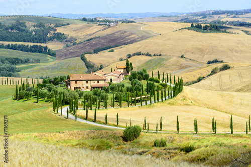 Obraz na płótnie canvas dwuczęściowy "dyptyk" Crete senesi (toskania, włochy)