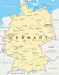  Germany Political Map