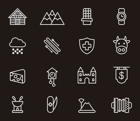 Switzerland icons