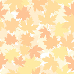 seamless pattern with autumn maple leaves. vector illustration.