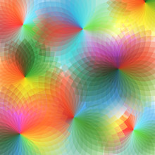 Vector Of Spectrum Spirograph Abstract Background