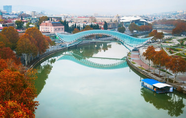 Fototapete - Bridge of Peace, Tbilisi