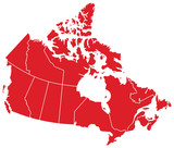 Fototapeta  - Canada Map