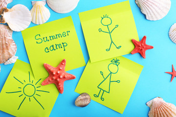 Wall Mural - summer camp concept