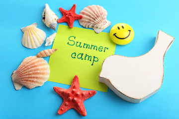 Wall Mural - summer camp concept